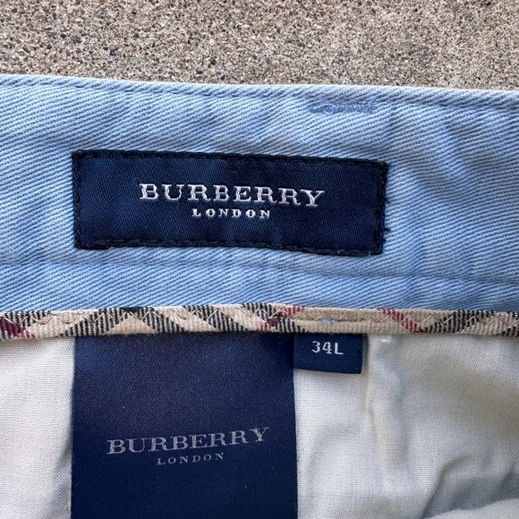 Burberry Chino Pants 32x34 Light Blue Casual - Picture 5 of 7